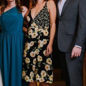 Topshop floral wrap dress